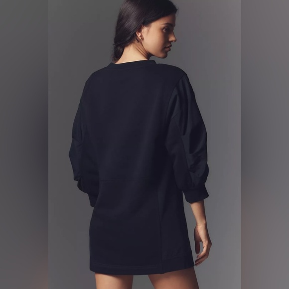 NWT! Daily Practice by Anthropologie Long-Sleeve Relaxed Mini Dress 🎾🍓🛼 - Picture 4 of 10